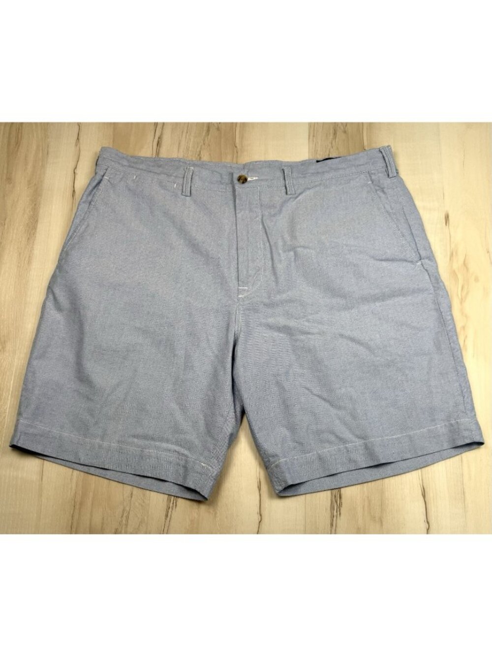 POLO Ralph Lauren Mens 38 Light Blue Cotton Twill Classic Fit 9" Chino SHORTS